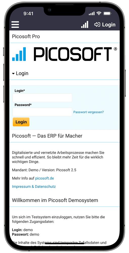 iPhone App Picosoft iPhone App Picosoft